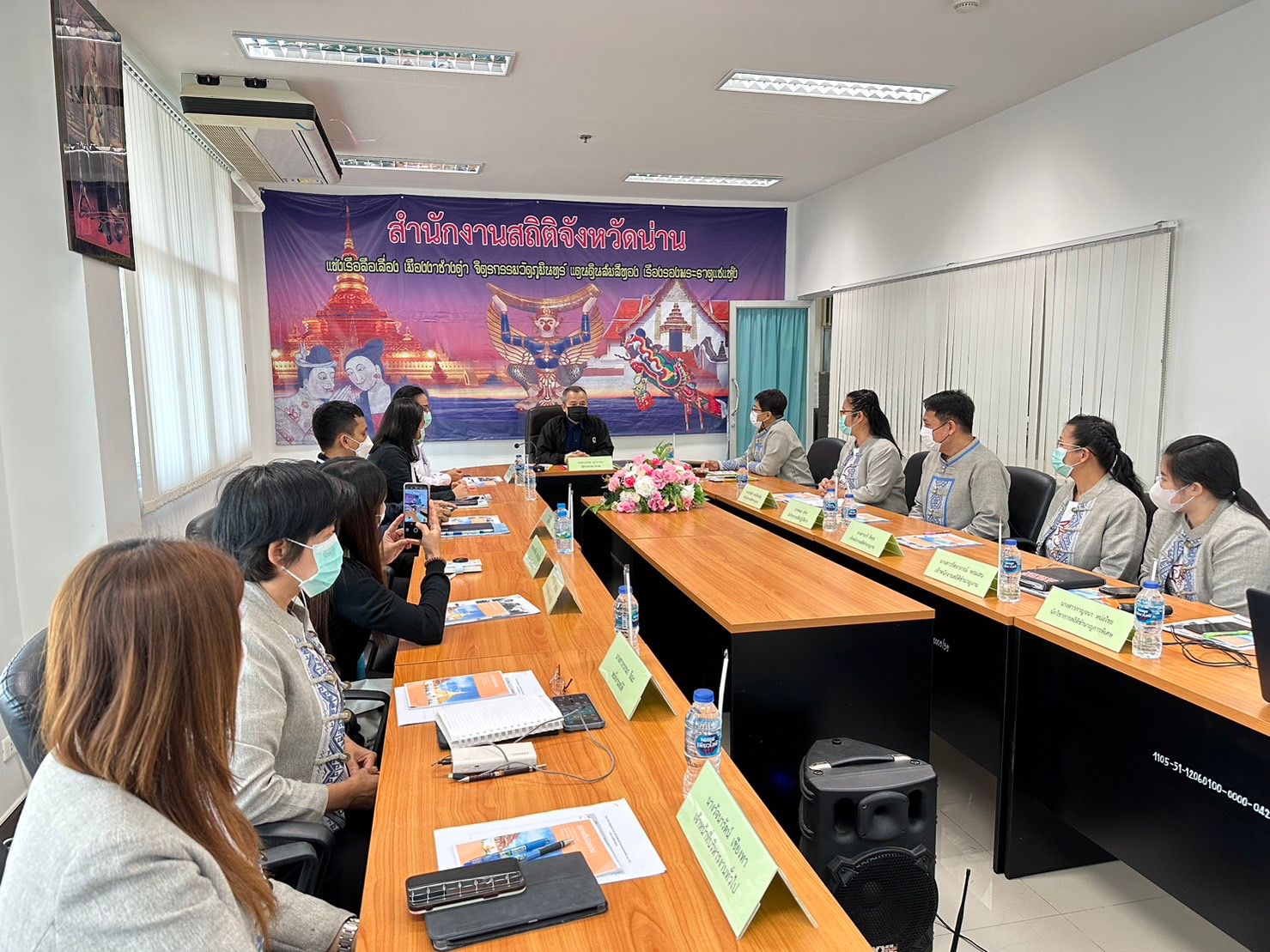 ตรวจราชการและสังเกตการณ์ โครงการสำรวจข้อมูลสถานภาพการรู้เท่าทันสื่อ และสารสนเทศของประเทศไทย พ.ศ. 2566 ณ จังหวัดน่าน