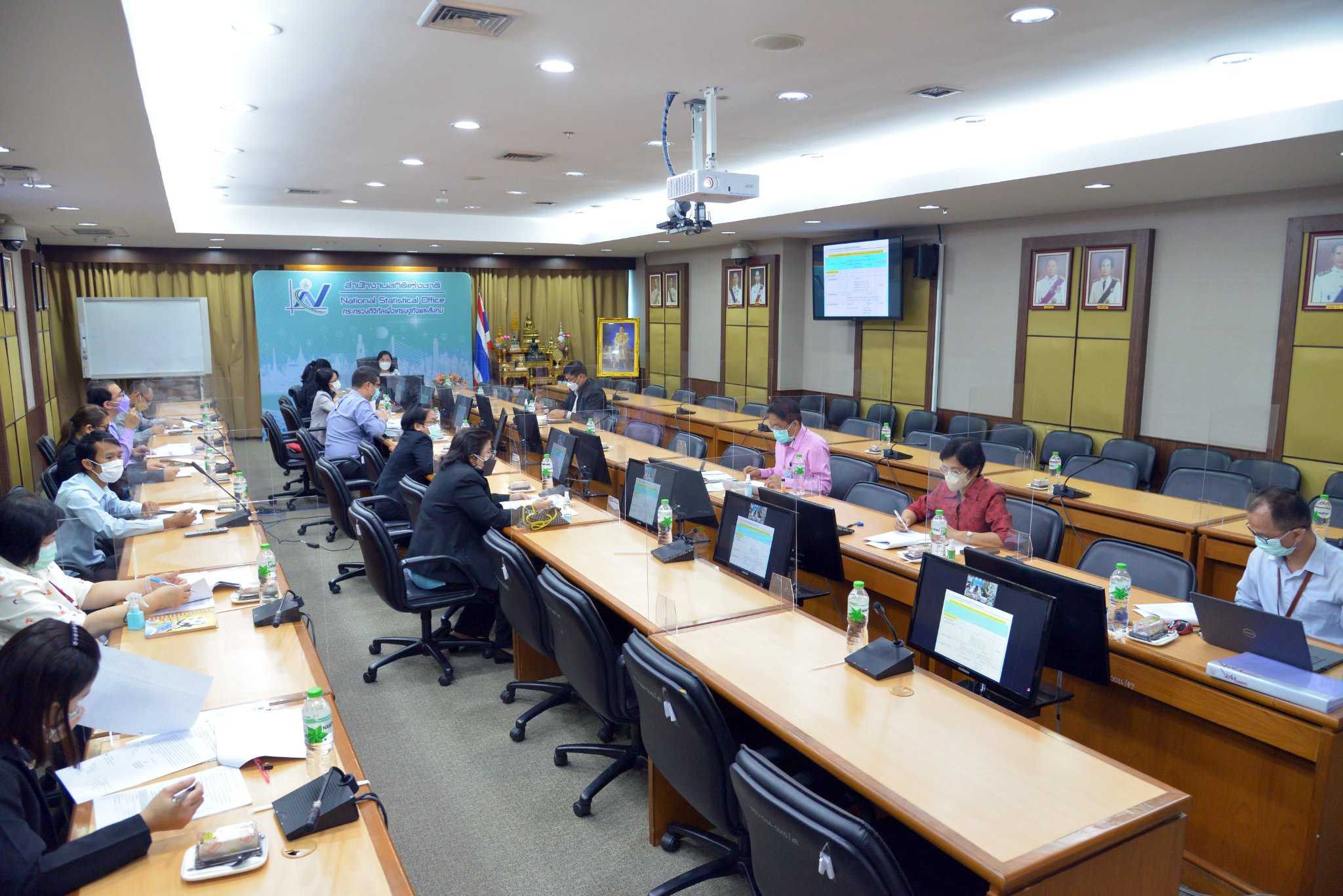 ประชุมคณะทำงานพิจารณาค่าตอบแทนการปฏิบัติงานสนามสำมะโนทดลอง โครงการสำมะโนการเกษตร พ.ศ. 2566