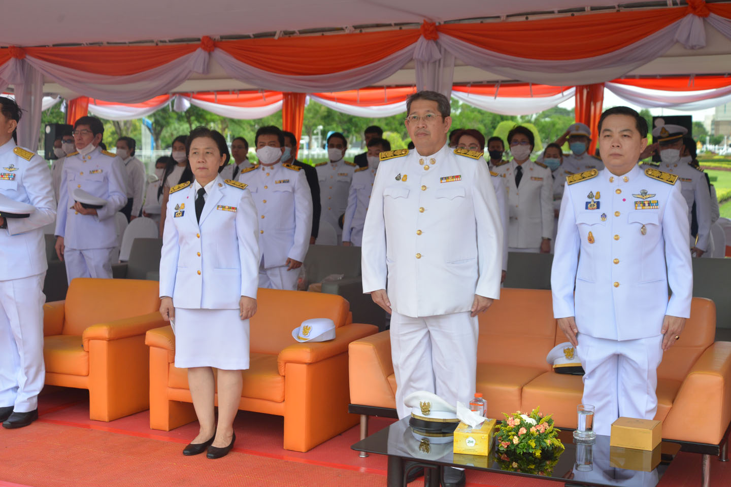 พิธีถวายบังคมและถวายเครื่องสักการะ เนื่องในวันสื่อสาร ประจำปี 2563