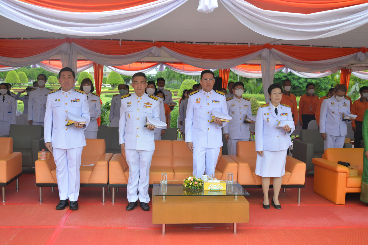 พิธีถวายบังคมและถวายเครื่องสักการะ เนื่องในวันสื่อสาร ประจำปี 2563