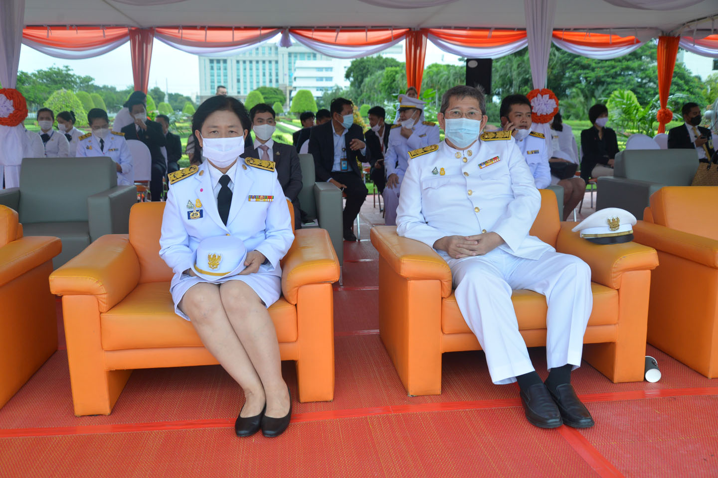 พิธีถวายบังคมและถวายเครื่องสักการะ เนื่องในวันสื่อสาร ประจำปี 2563