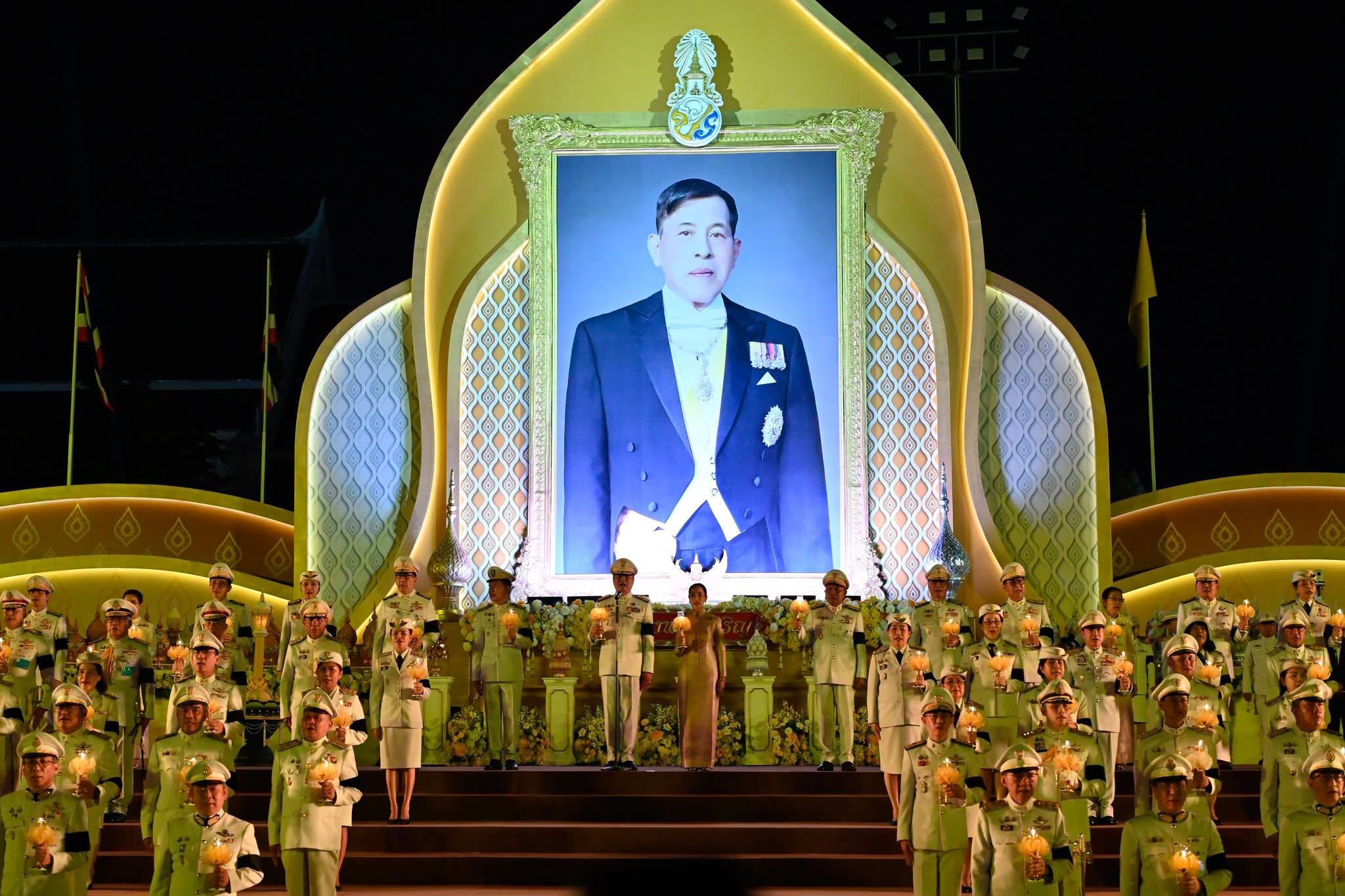 พิธีจุดเทียนถวายพระพรชัยมงคล