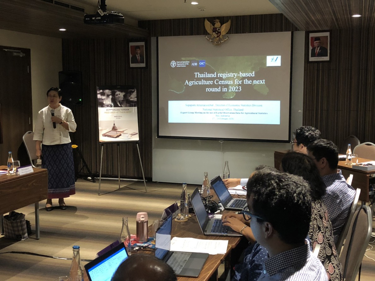 ร่วมประชุม Expert Group meeting on the use of Earth Observation data for Agricultural Census and Survey