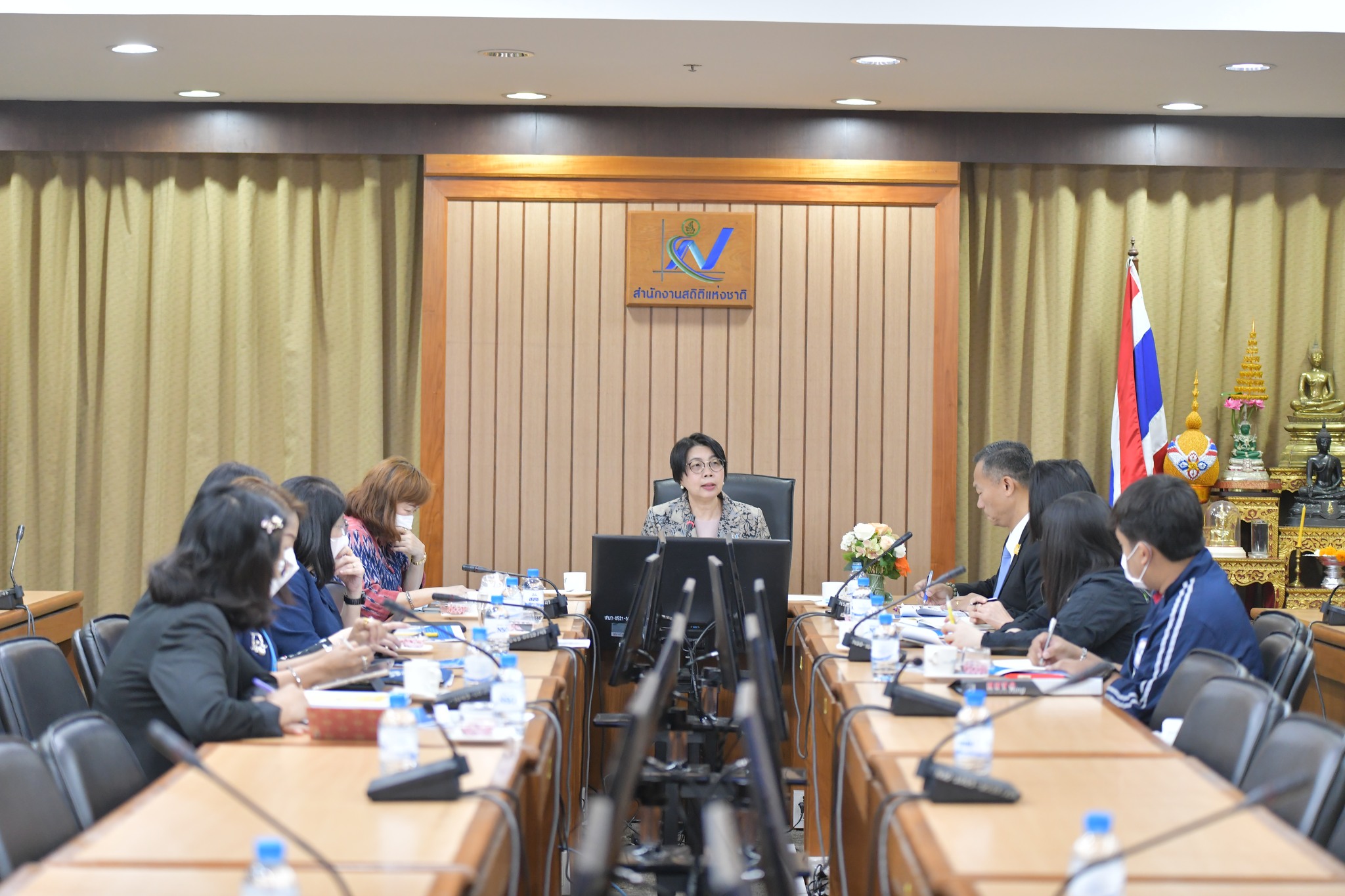 การประชุมขอความร่วมมือด้านวิชาการระหว่างสำนักงานสถิติแห่งชาติ (NSO) และสำนักงานคณะกรรมการรักษาความมั่นคงปลอดภัยไซเบอร์แห่งชาติ (NCSA)
