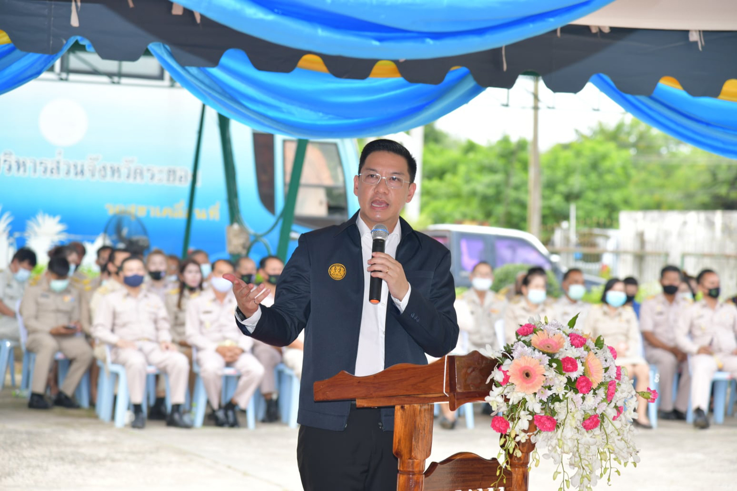 ​รมว.กระทรวง MDES พร้อมคณะ ลงพื้นที่ตรวจราชการ จ.ระยอง