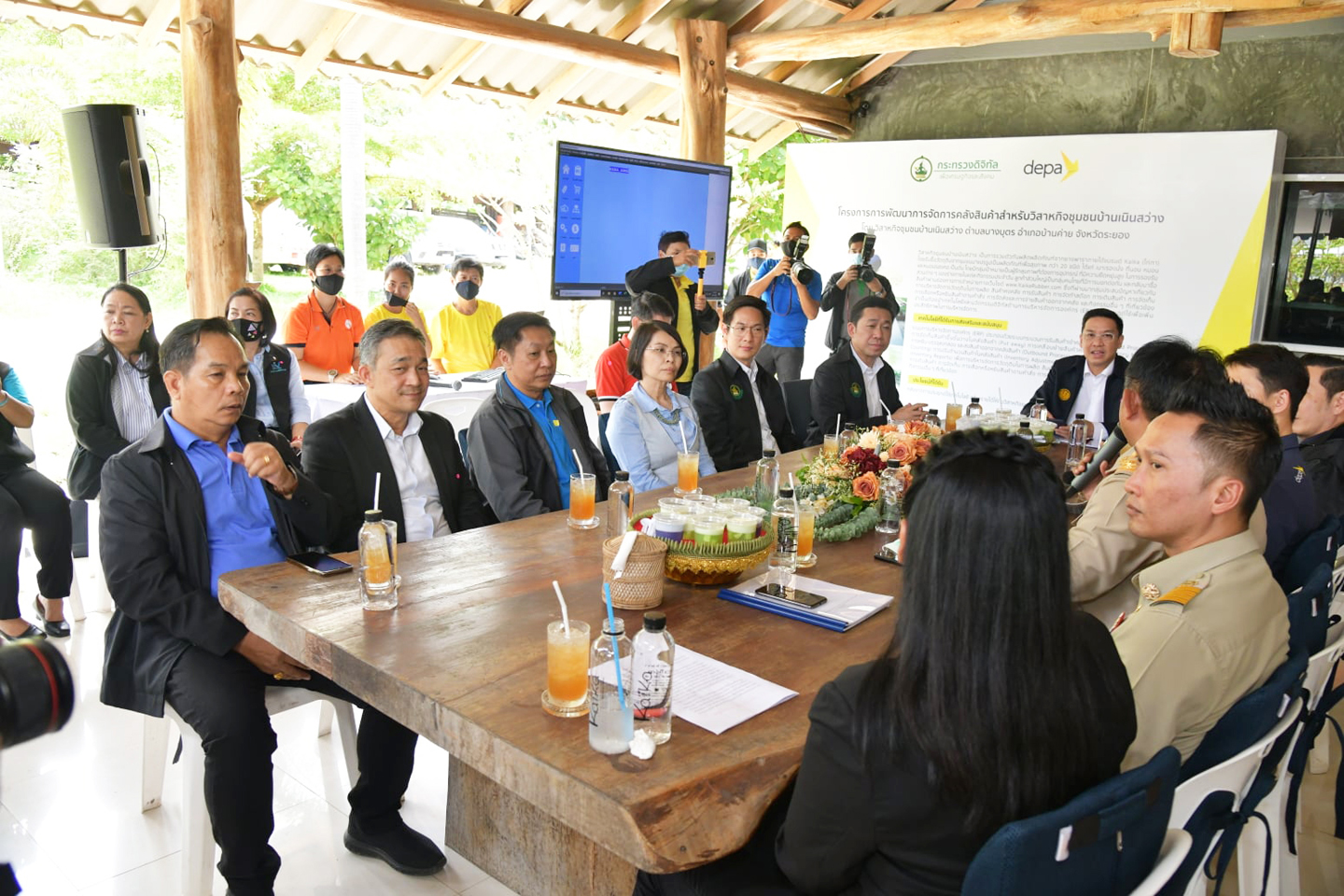 ​รมว.กระทรวง MDES พร้อมคณะ ลงพื้นที่ตรวจราชการ จ.ระยอง