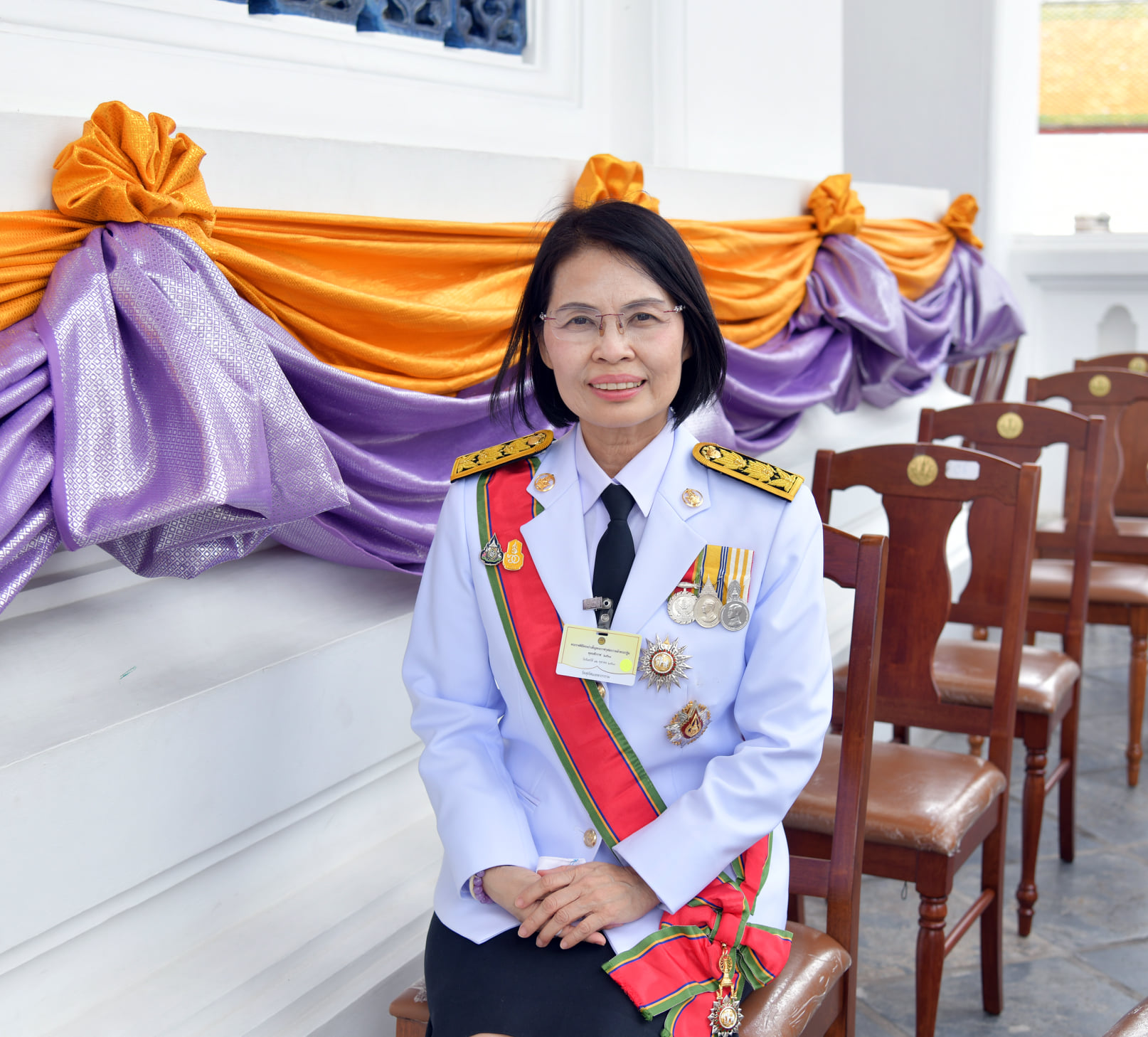 สำนักงานสถิติแห่งชาติเฝ้ารับเสด็จ พระบาทสมเด็จพระวชิรเกล้าเจ้าอยู่หัว และสมเด็จพระนางเจ้าสุทิดา พัชรสุธาพิมลลักษณ พระบรมราชินี