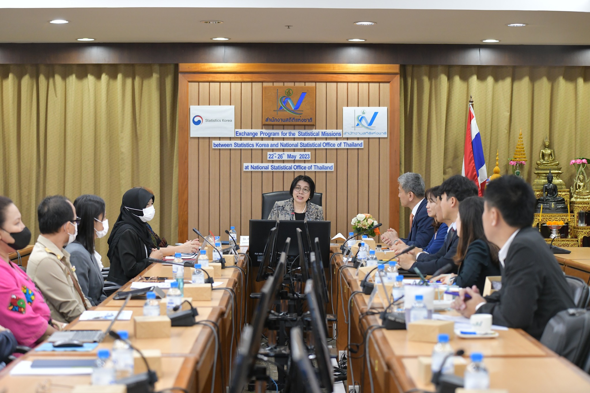 การประชุมแลกเปลี่ยนประสบการณ์การพัฒนางานด้านสถิติ  ระหว่างสำนักงานสถิติแห่งชาติประเทศไทย และสาธารณรัฐเกาหลี (KOSTAT)