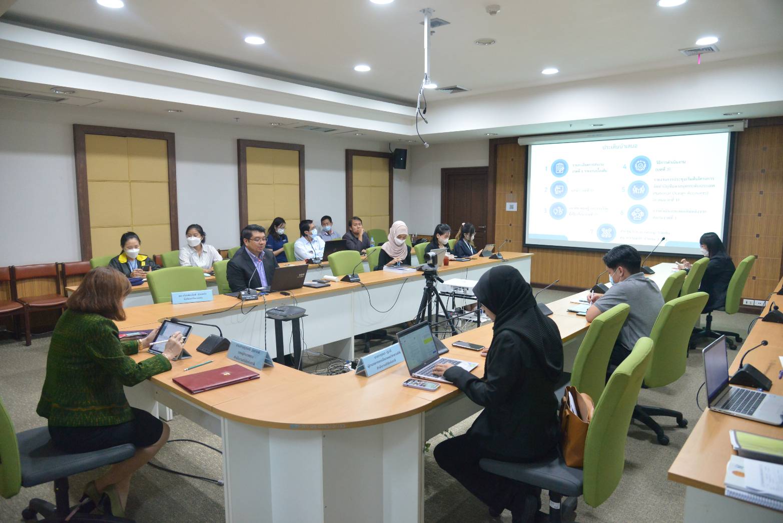 นำเสนอความก้าวหน้าของโครงการจัดทำบัญชีมหาสมุทรระดับประเทศ (National Ocean Accounts) ครั้งที่ 1