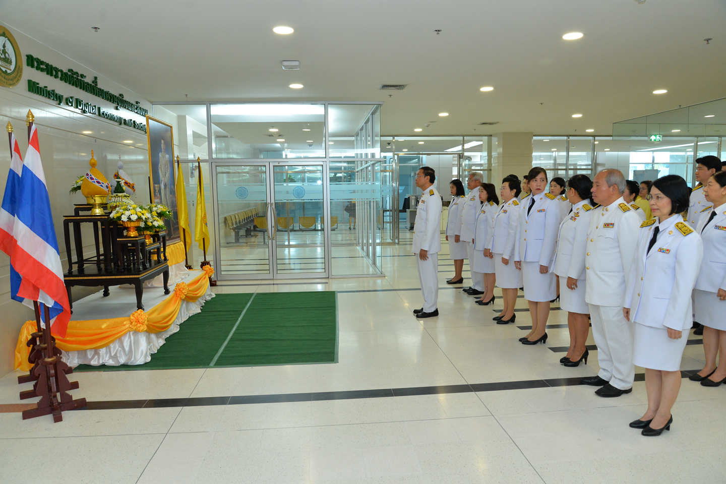 กระทรวงดีอี ถวายสัตย์ปฏิญาณเพื่อเป็นข้าราชการที่ดีและพลังของแผ่นดิน