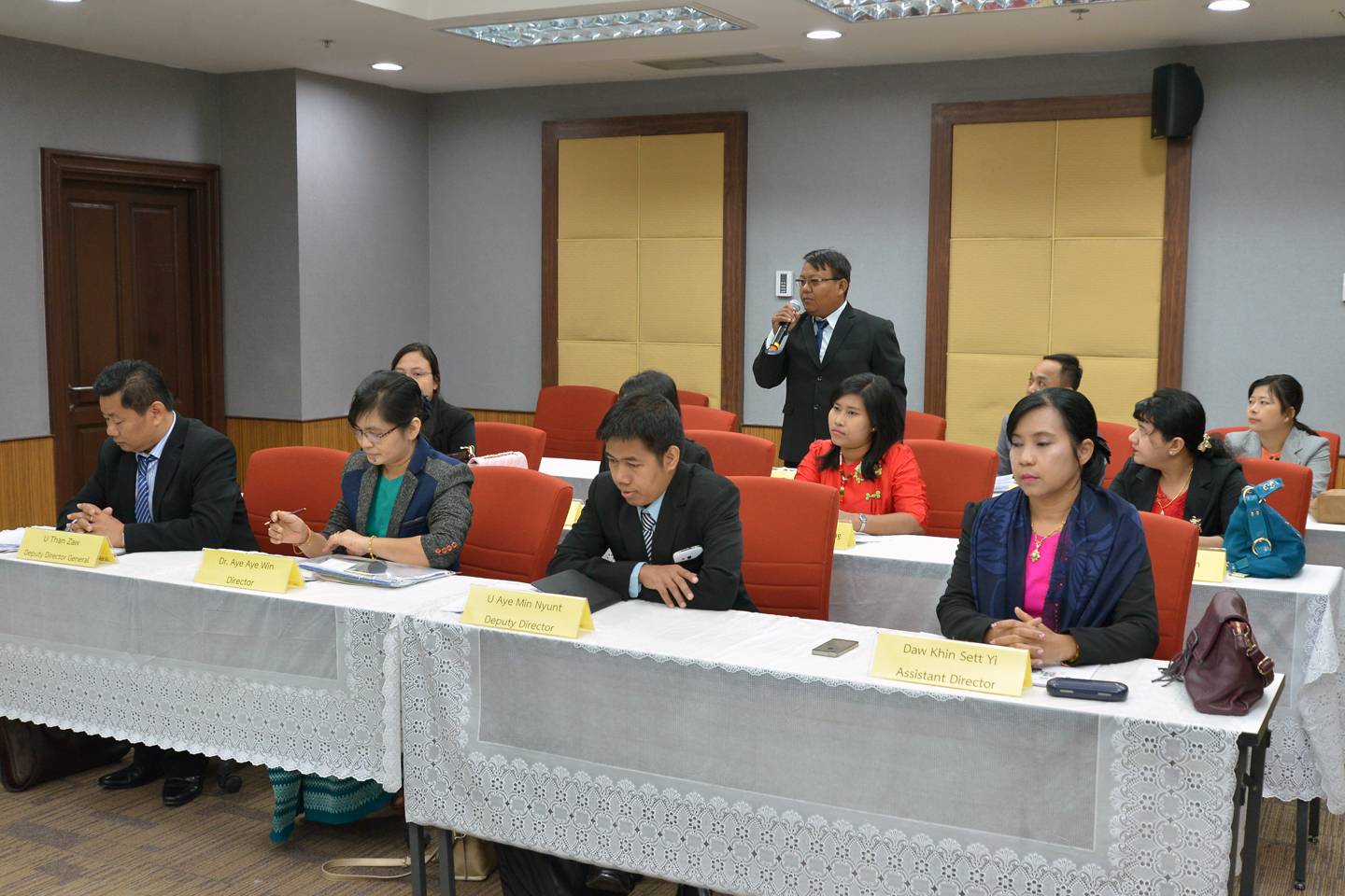 เจ้าหน้าที่จากสำนักงานสถิติกลางของพม่าศึกษาดูงาน