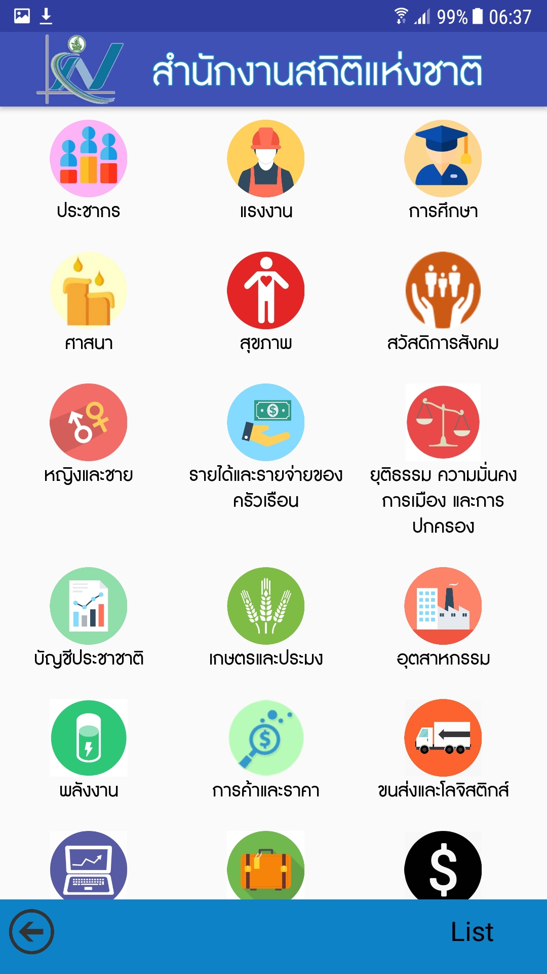 สสช. เปิดตัวโมบาย แอพพลิเคชั่น “THAI STAT”