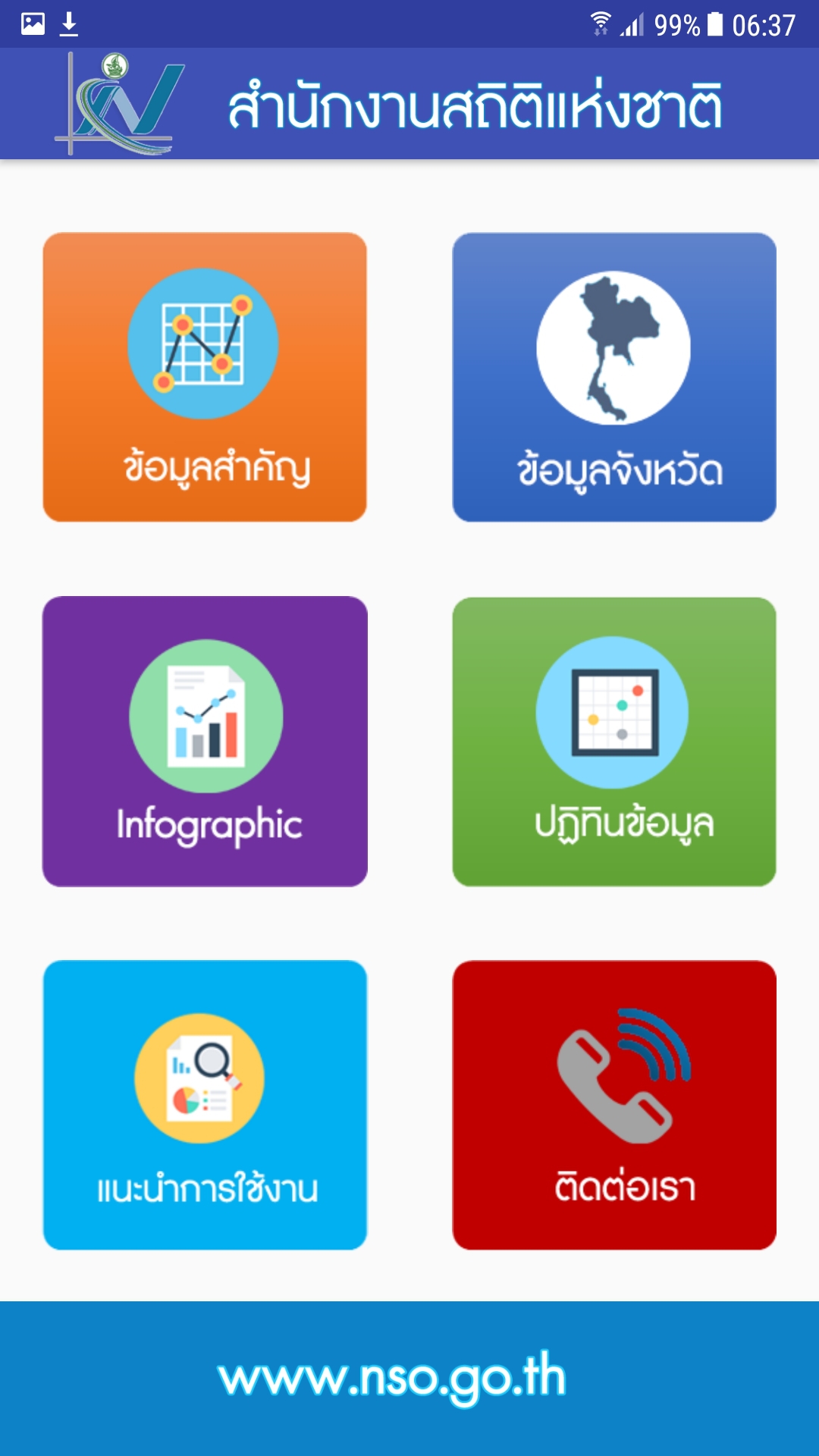 สสช. เปิดตัวโมบาย แอพพลิเคชั่น “THAI STAT”