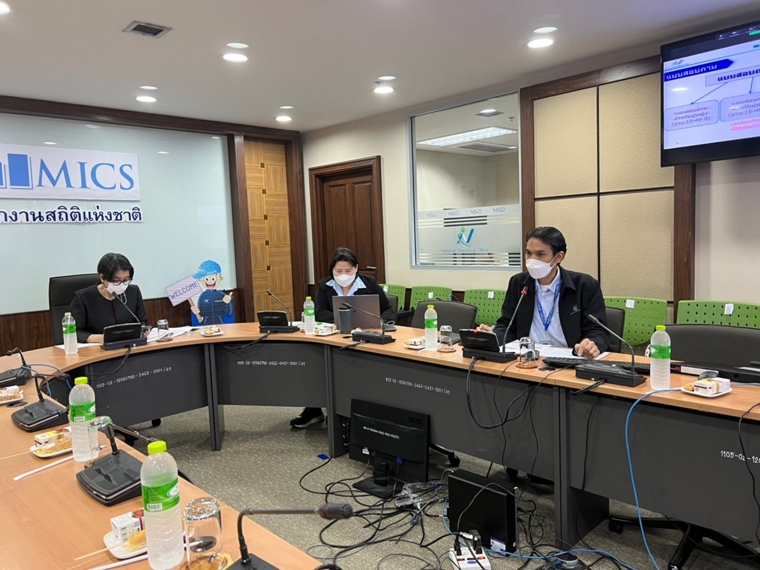 การประชุมคณะทำงานบริหารโครงการ โครงการสำรวจสถานการณ์เด็กและสตรี ในประเทศไทย พ.ศ. 2565 ครั้งที่ 1/2565