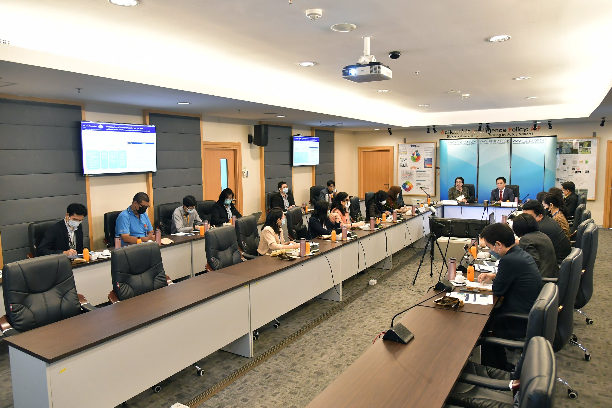 การประชุมหารือการดำเนินงานร่วมกันระหว่าง สสช. และ สทอภ. (GISTDA)