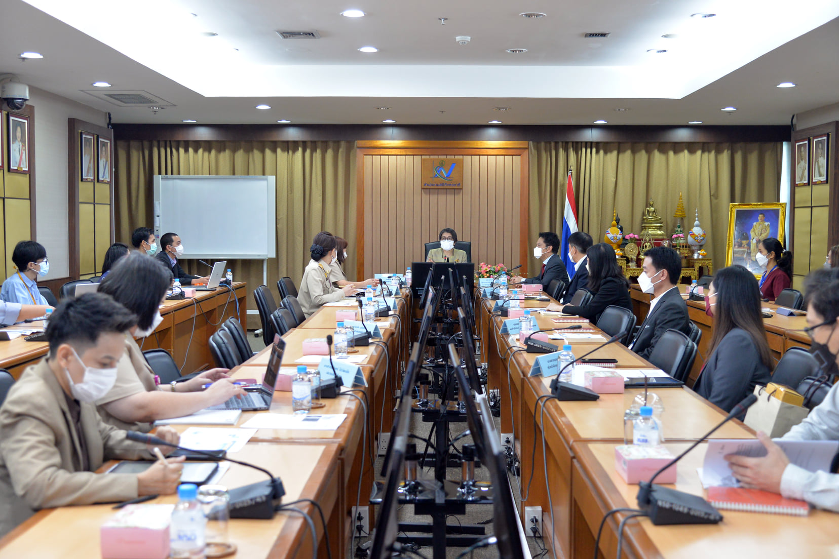 การประชุมหารือเพื่อกำหนดกิจกรรมในการดำเนินงานร่วมกัน ระหว่างสำนักงานสถิติแห่งชาติ กับ GISTDA สำนักงานพัฒนาเทคโนโลยีอวกาศและภูมิสารสนเทศ (องค์การมหาชน)