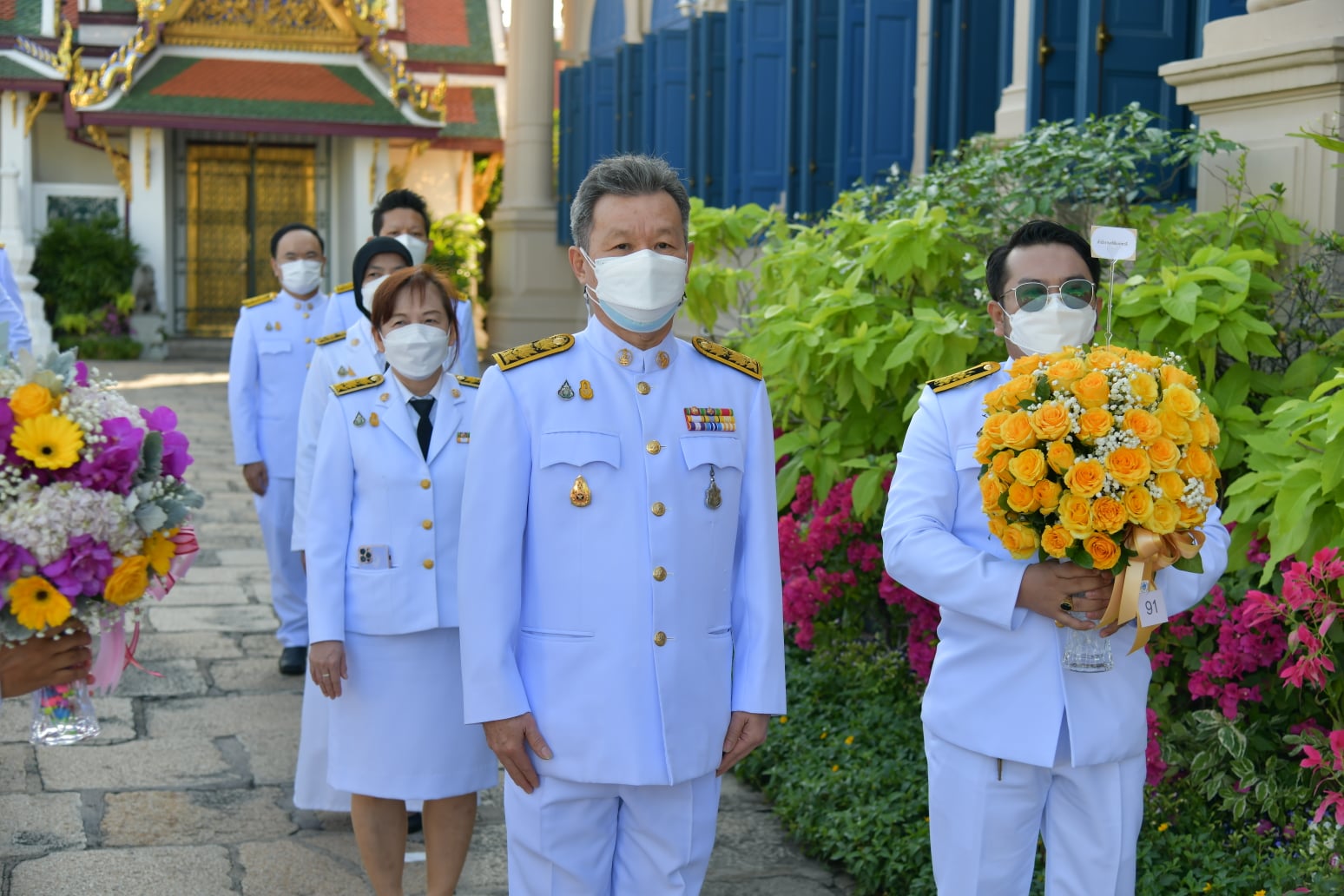 สำนักงานสถิติแห่งชาติ ร่วมถวายแจกันดอกไม้และลงนามถวายพระพรชัยมงคล เนื่องในโอกาสวันขึ้นปีใหม่ 2565​