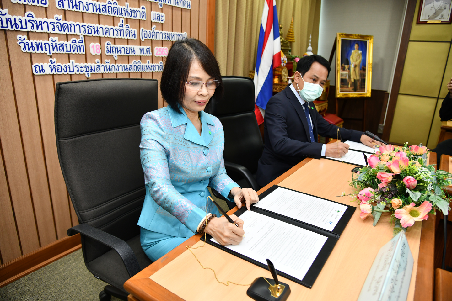 สำนักงานสถิติแห่งชาติ ร่วมกับ สถาบันบริหารจัดการธนาคารที่ดิน ร่วมมือบูรณาการข้อมูลด้านที่ดินตอบสนองนโยบายรัฐฯ ช่วยหลือที่ดินทำกินเกษตรกร