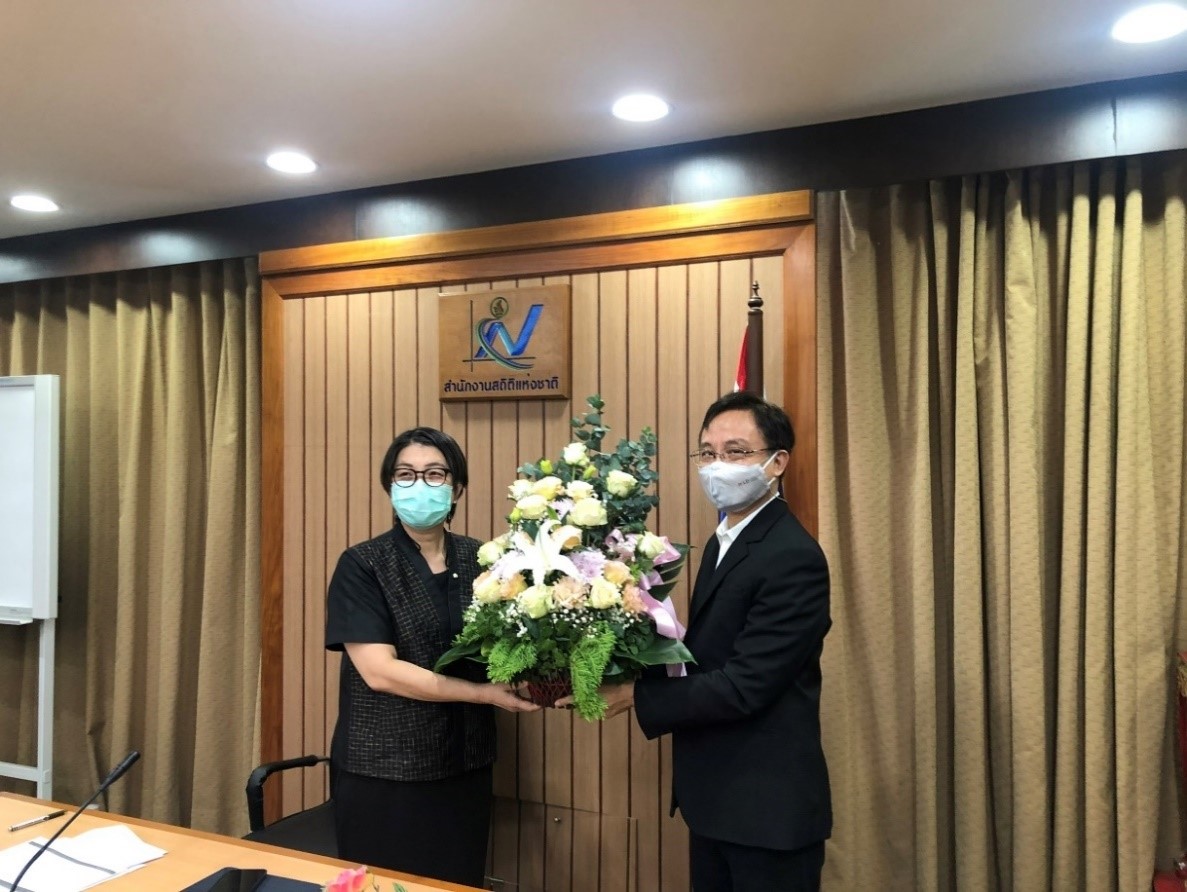 ประชุมหารือแนวทางการบูรณาการการดำเนินงานขับเคลื่อนบัญชีข้อมูลภาครัฐและข้อมูลเปิดภาครัฐ ระหว่างสำนักงานสถิติแห่งชาติกับสำนักงานพัฒนารัฐบาลดิจิทัล (องค์การมหาชน)
