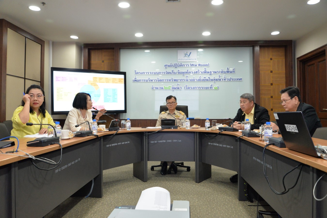 เปิดศูนย์ปฏิบัติการโครงการน้ำ