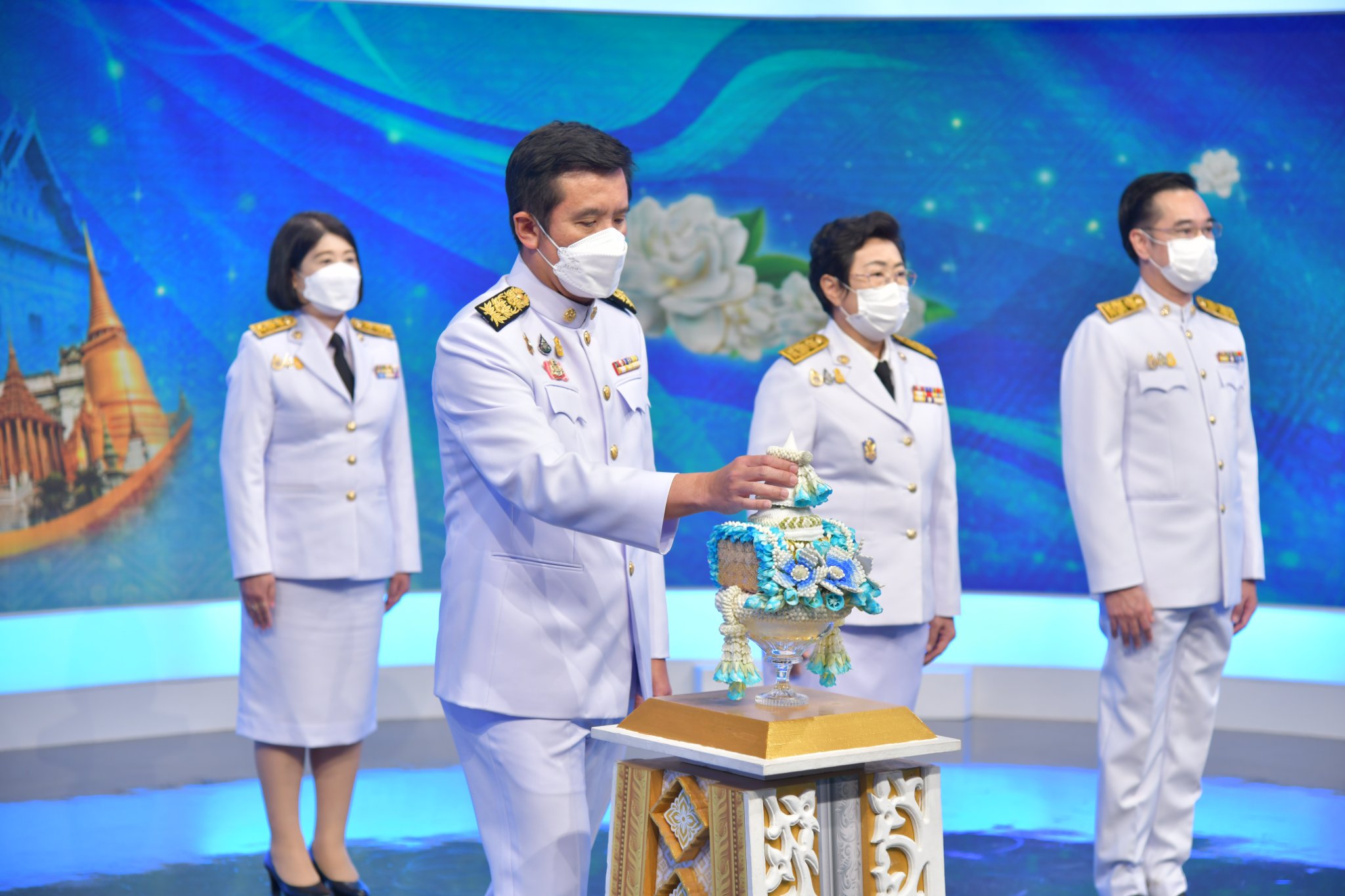 กระทรวงดีอีเอสร่วมบันทึกเทปถวายพระพร