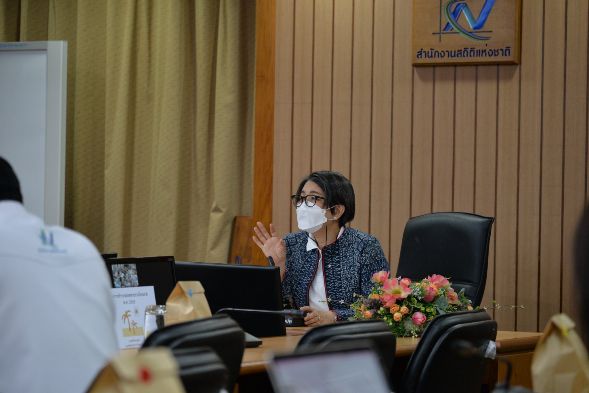 การประชุมแผนการดำเนินงานระหว่างสำนักงานสถิติแห่งชาติกับสำนักงานสถิติจังหวัด ครั้งที่ 4/2565 ผ่านระบบ Video Conference และระบบ Yealink