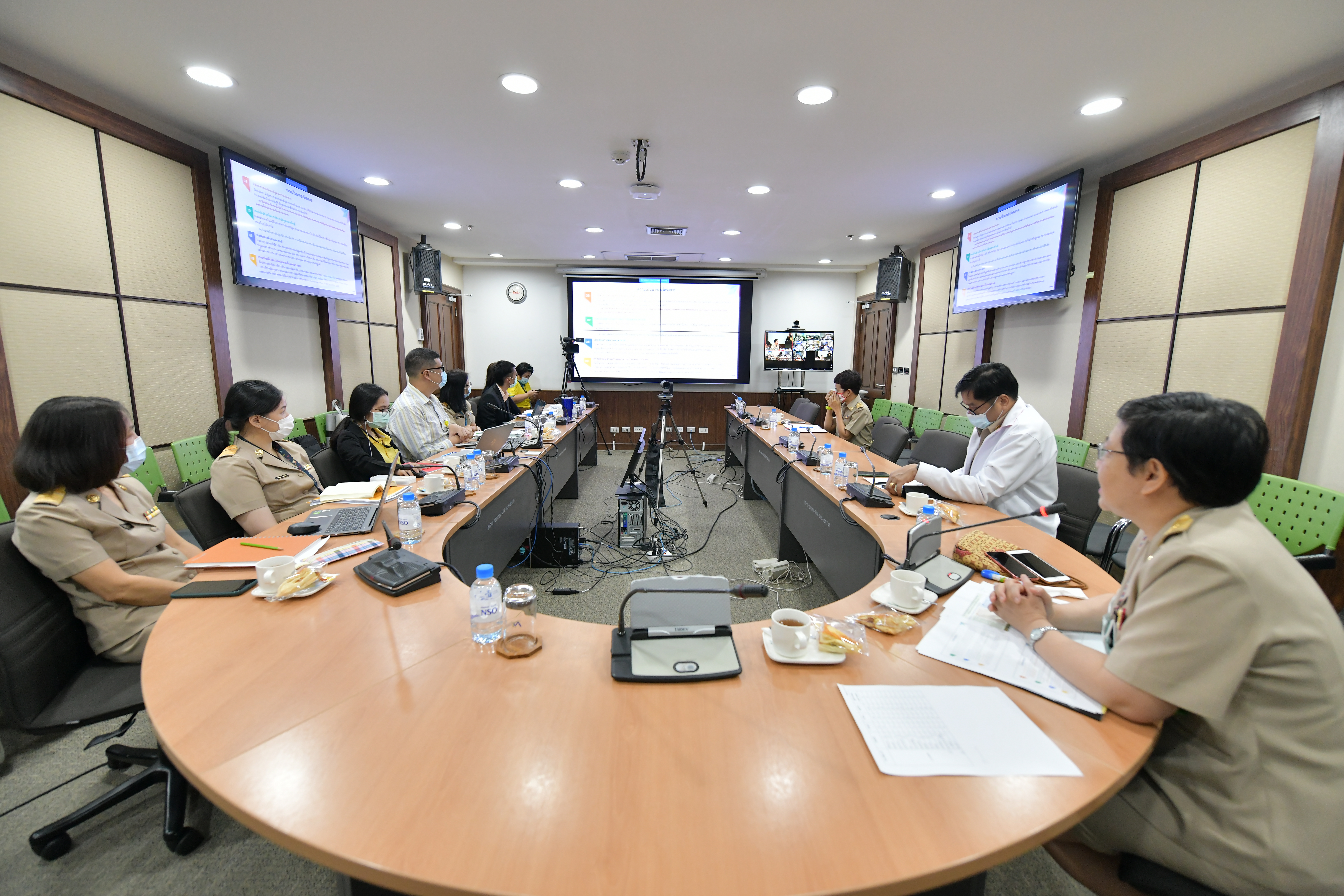 การประชุมโครงการสำรวจข้อมูลพื้นฐานด้านการเกษตรระดับหมู่บ้าน/ชุมชน พ.ศ. 2564 กลุ่มที่ ๑