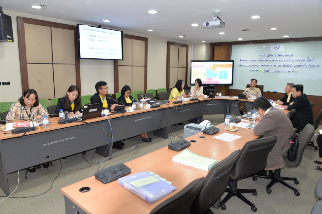 เปิดศูนย์ปฏิบัติการโครงการน้ำ