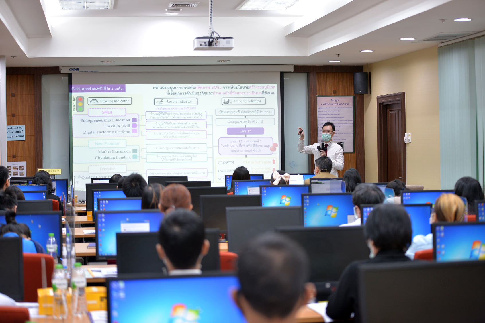 การอบรมเชิงปฏิบัติการ เรื่อง การส่งเสริมการนำข้อมูลสถิติไปใช้ประโยชน์แก่ผู้ใช้ข้อมูลเฉพาะกลุ่ม (Workshop)